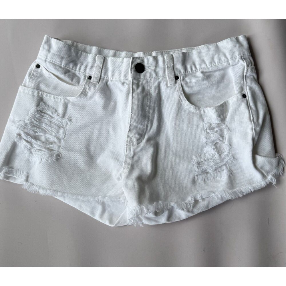 White Billabong Size 28 Denim Shorts